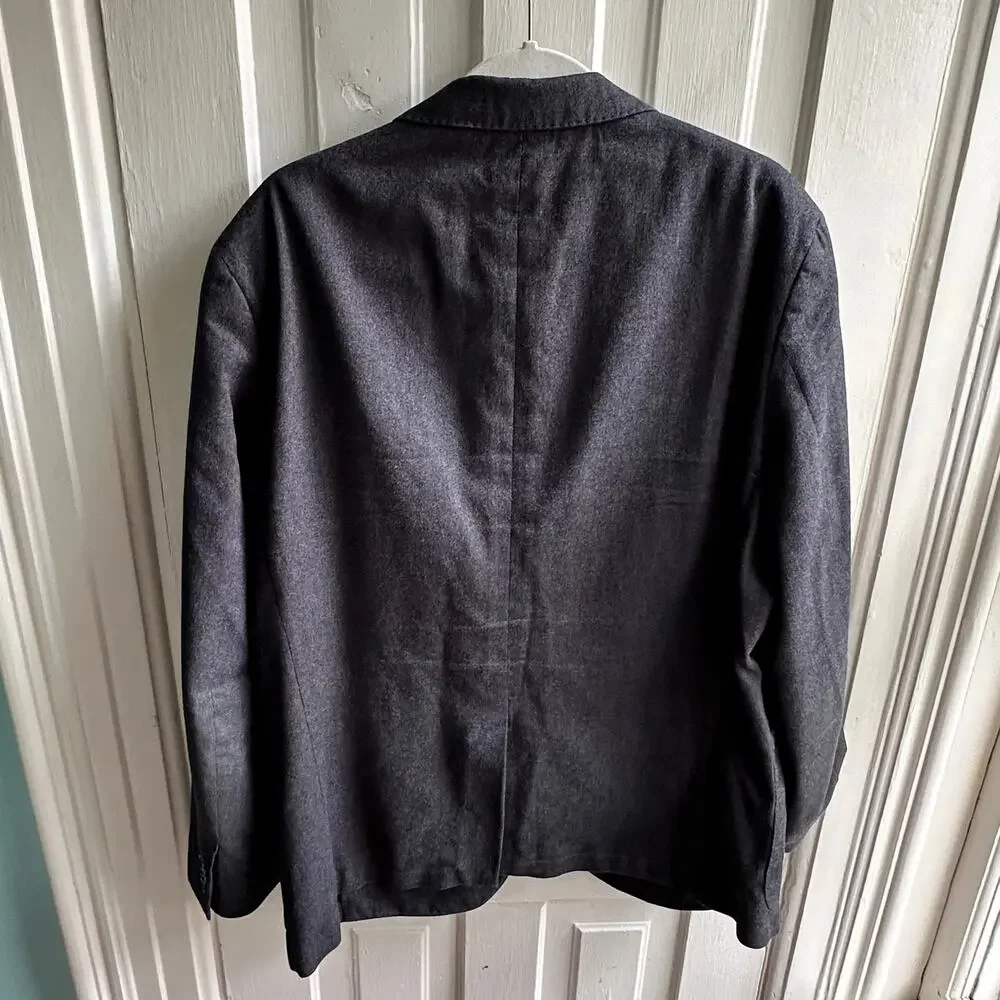 Banana Republic Slim Fit Blazer 44R Gray Cotton Sport Coat